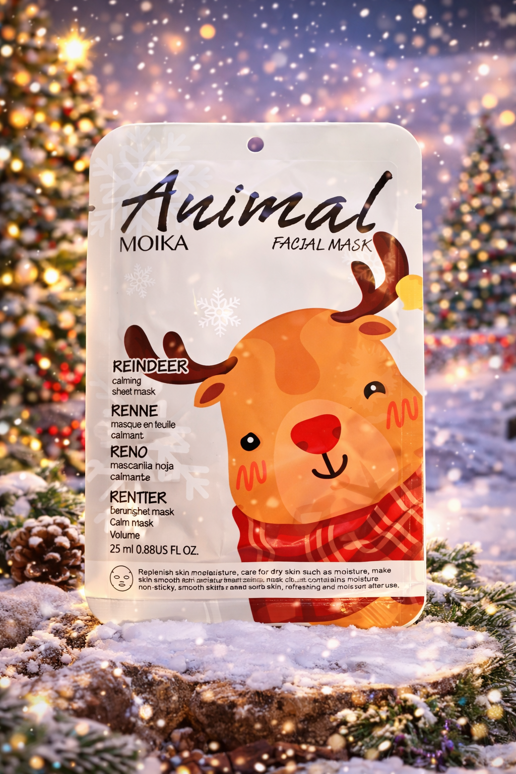Mascarilla facial hidratante Reindeer – Efecto calmante y piel suave