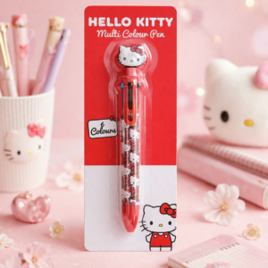 Bolígrafo Multicolor 6 Colores Diseño Kawaii Hello Kitty