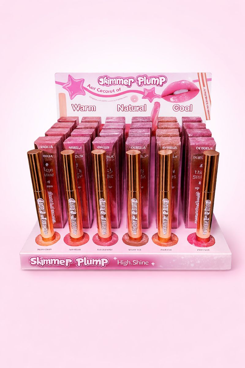LipBalm Shimmer Plump con brillo ✨ con sistema push-up
