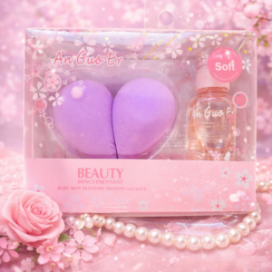 Set de esponjas de maquillaje + limpiador líquido