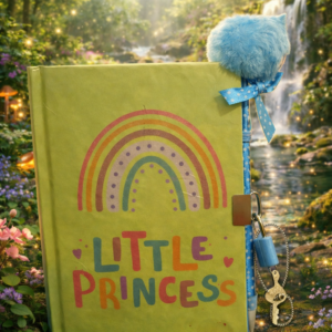 Diario secreto infantil con candado "Little Princess" arcoíris
