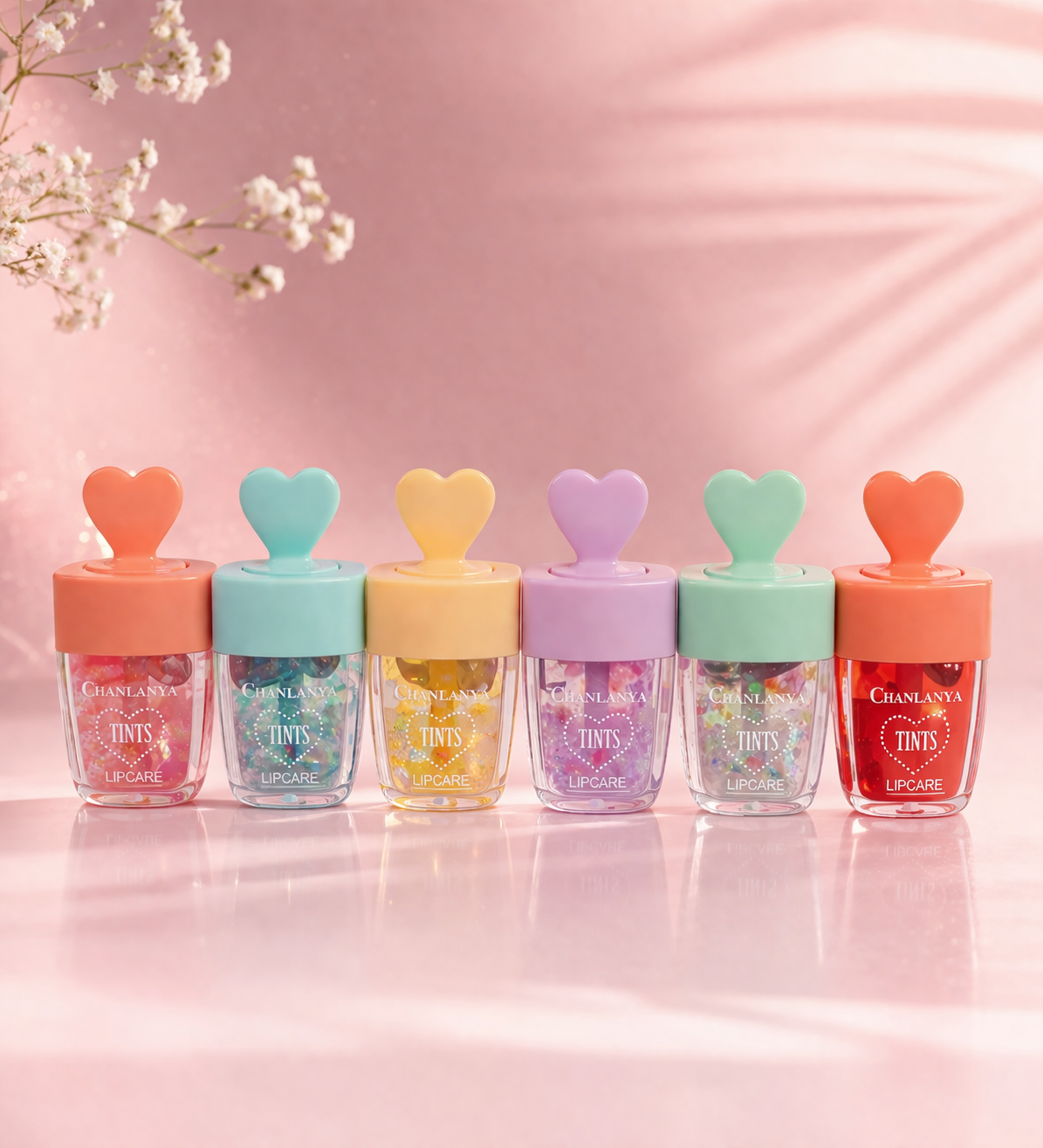 Brillo de Labios estilo heladito con Corazón