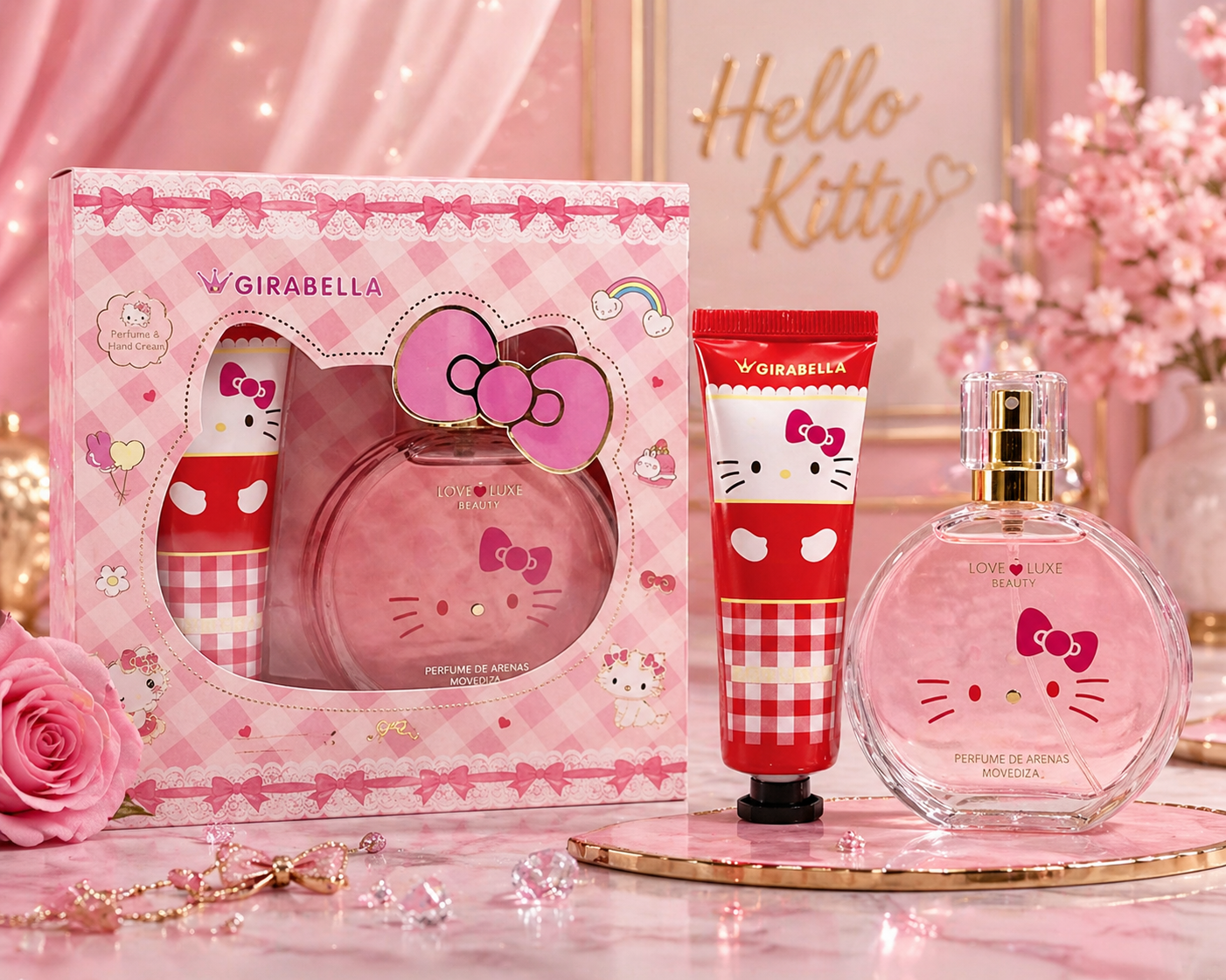 Set Perfume + Crema Hello Kitty 💖 – Edición Cute & Regalo
