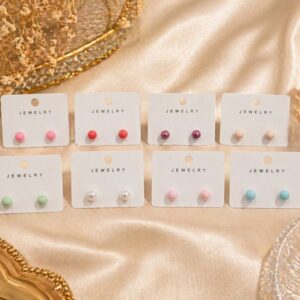 Pendientes de Perla Elegantes para Mujer – Colores Pastel