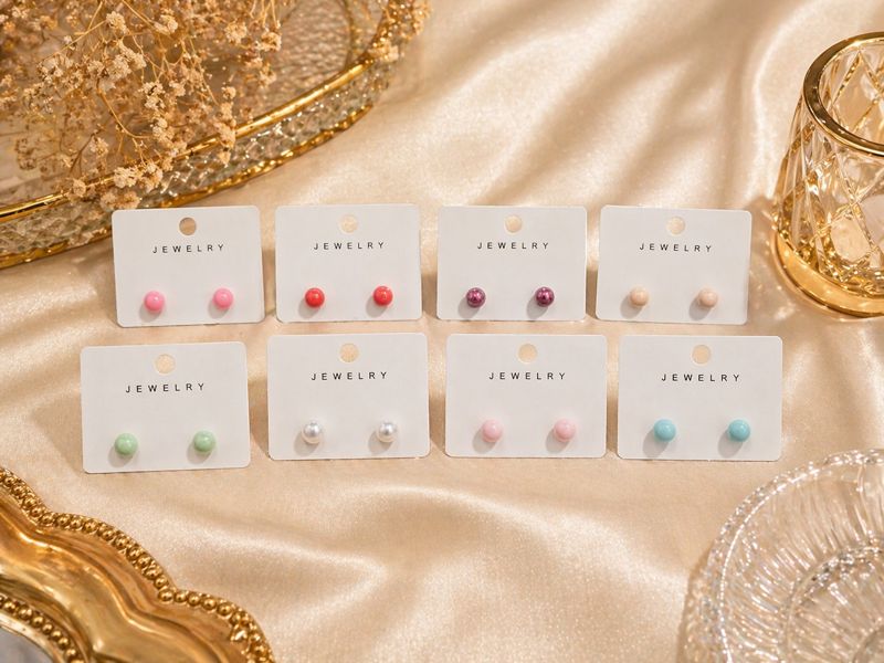 Pendientes de Perla Elegantes para Mujer – Colores Pastel