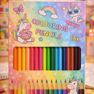 Lápices de colores 18 unidades – Pack creativo infantil 🌈