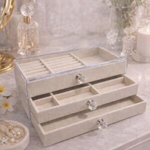 Caja organizadora de joyas con cajones 💍