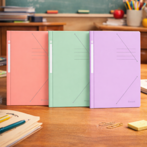 Carpeta A4 pastel con gomas en esquina ✨