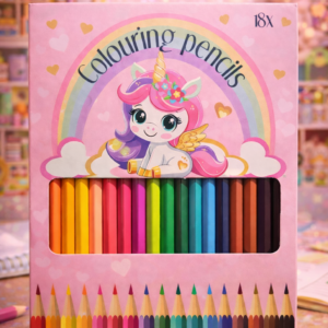 Lápices de colores 18 unidades – Pack creativo infantil 🌈