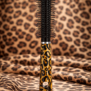 Cepillo redondo efecto leopardo 🐆✨