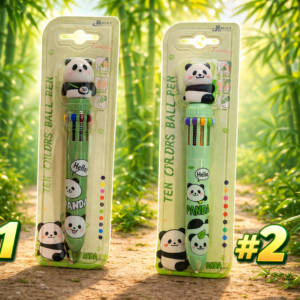 Bolígrafo Panda 10 colores – Bolígrafo multicolor