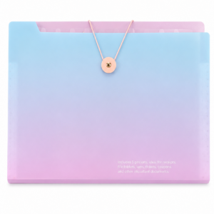Carpeta Organizadora Pastel Degradada con Cierre Elástico ✨📁