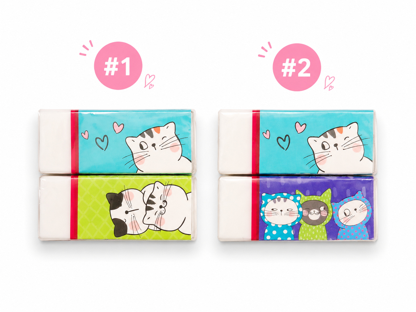Goma de borrar Kawaii Cats 🐱💖
