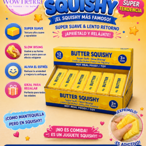 Butter Squishy Antiestrés – Slow Rising 🧈✨