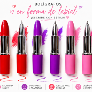 🖊️💄Bolígrafos con forma de labial🖊️💄