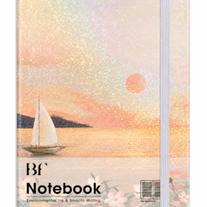Libreta Holográfica Atardecer y Velero – A5 Premium