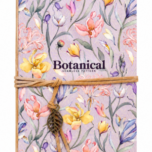 Libreta Botanical Flores Pastel – Diseño Floral Elegante A5