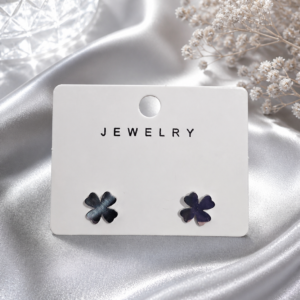 Pendientes Trébol Plata Elegante ✨ | Acero Inoxidable