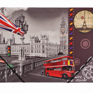 Carpeta Londres Vintage con Gomas