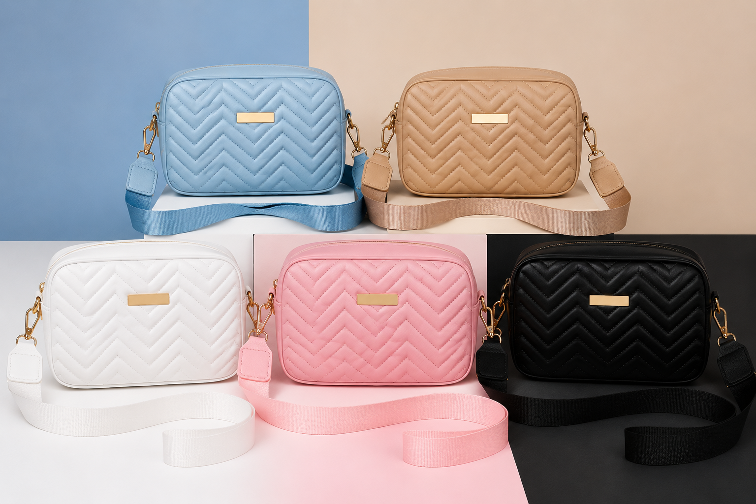 Bolso Bandolera Luxury Fashion 💙🤎🤍🖤🩷