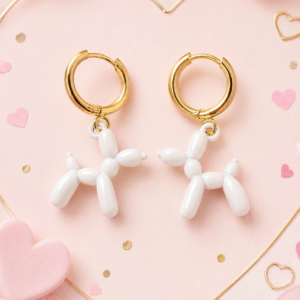 Pendientes Balloon Dog Gold 🐩✨