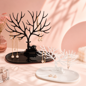 Pack 2 Porta Joyas Árbol (Negro + Blanco)
