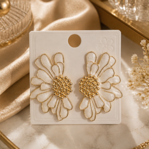 Pendientes Flor Elegante Acero Inoxidable ✨ Estilo Luxe