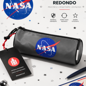 🚀Estuche Redondo NASA Magnaza