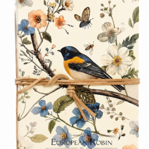 Libreta Vintage Pájaro y Flores – Diseño Botanical A5