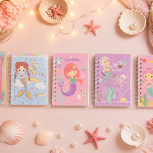 Cuadernos Sirena Kawaii ✨ Pack 4 Mini Libretas Escolares 🧜‍♀️📒
