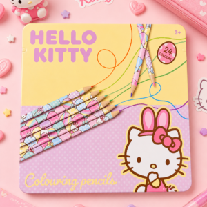 Caja de lápices de colores Hello Kitty 24 colores Pack kawaii🎨💖