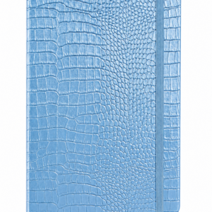 Libreta Premium Azul Croco A5 – Diseño Elegante