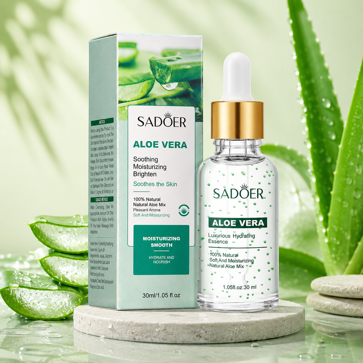 Sérum Facial Aloe Vera SADOER 🌿💧