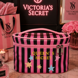 Neceser de maquillaje Queen’s Secret rosa estrellas ⭐