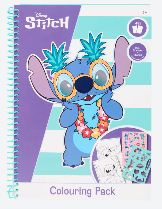 Disney Stitch Colouring Pack | Libro para Colorear con Stickers 💙