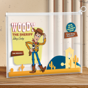Carpeta Transparente con Zip Woody Toy Story A4