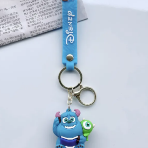 Llavero Monsters Kawaii Azul con Correa Disney Style ✨