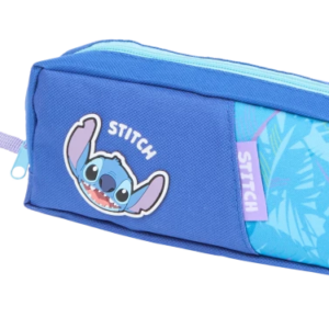 Estuche Disney Stitch Azul Escolar con Cremallera
