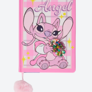 Cuaderno Angel Rosa con Pompon y Lentejuelas ✨💖