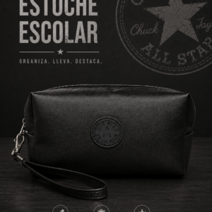 Estuche Negro Minimalista 🖤 inspirado en Converse