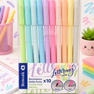 Rotuladores lettering pastel doble punta x10 Brush + punta fina ✨