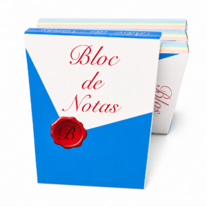 Bloc de Notas Pastel con Hojas de Colores
