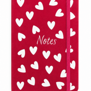 Libreta Corazones Rosa Fucsia A5 – Diseño Romántico