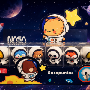 🚀 Sacapuntas Astronauta Kawaii | Animales Espaciales