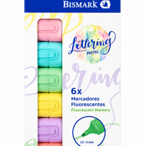 cd02c4e3-3b1d-416e-ae74-759a9e2a73dc Set de 6 Marcadores Fluorescentes Pastel Bismark Lettering ✨🖍️