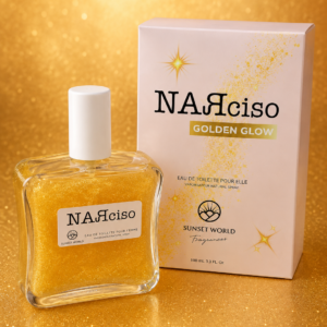 Perfume Narciso Golden Glow con Purpurina Dorada 100ml ✨💛