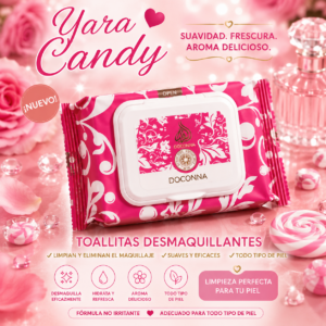✨Toallitas Desmaquillantes Yara Candy Aroma Dulce & Fresco🩷