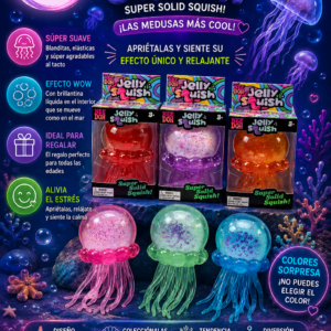 Jellyfish Squish – Medusa Antiestrés con Purpurina ✨