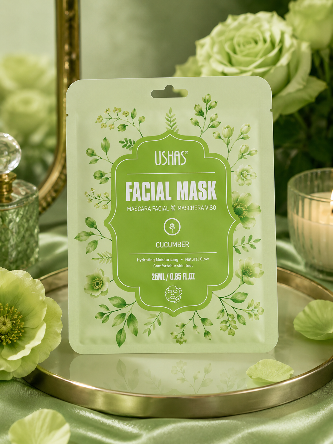 Mascarilla Facial Pepino 💚 – Hidratación y Efecto Refrescante