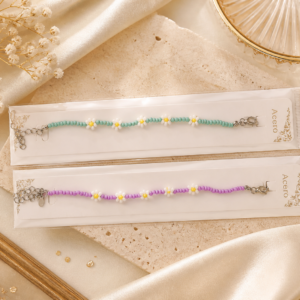 Pulseras Daisy Acero Inoxidable 🌼✨ Colores Pastel Ajustables
